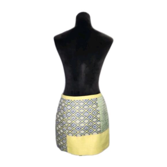 MSGN Women's mini woven patchwork skirt multicolor size 42 - Picture 4 of 10